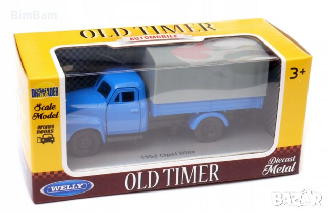 Метален ретро камион Opel Blitz  / WELLY OLD TIMER, снимка 2 - Коли, камиони, мотори, писти - 37606163