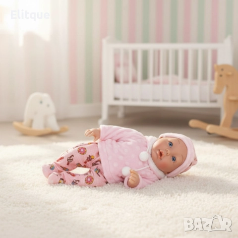 Кукла бебе със звук и зимни дрехи - 36 см - Перфектен подарък за празниците, снимка 5 - Кукли - 52844363
