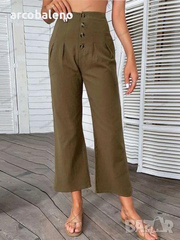 Нови дамски скъсени панталони с висока талия, снимка 2 - Панталони - 42815105