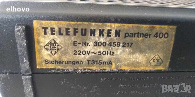 Радио Telefunken partner 400#1, снимка 8 - Радиокасетофони, транзистори - 42920920