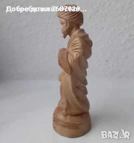 Желязно дърво, дървена фигурка, статуетка, мъж, музикант, Кастро, снимка 7 - Статуетки - 36263463