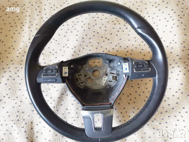 КОЖЕН МУЛТИФУНКЦИОНАЛЕН ВОЛАН / КОРМИЛО ЗА VW ТУРАН, ШАРАН, ТИГУАН, снимка 3 - Аксесоари и консумативи - 49247890