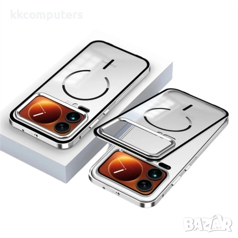 Магнитен Калъф за Xiaomi 17 Pro - Алуминий+PC, Pop-Up ключалка, 4 цвята, снимка 2 - Калъфи, кейсове - 53888555