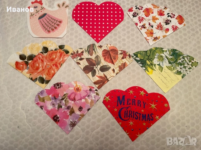 Колекция от 100 бр. кръгли и с различни форми салфетки, снимка 10 - Други ценни предмети - 52452187