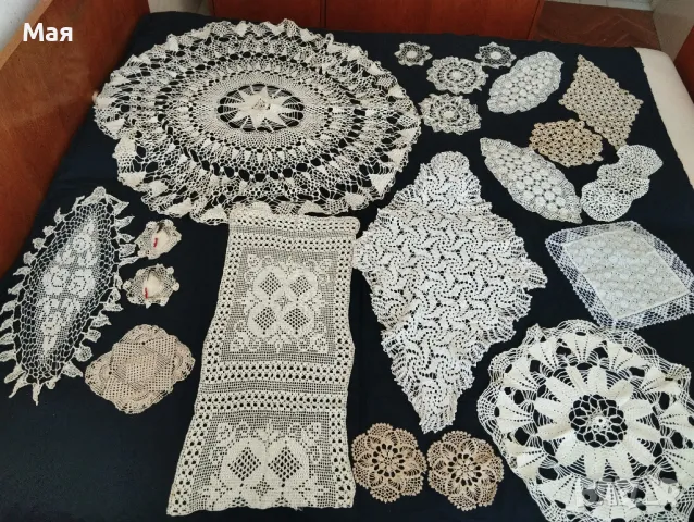 Ръчно плетени покривки едновремешни, снимка 15 - Декорация за дома - 50431536