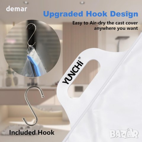 YUNCHI Водоустойчив калъф за крака за възрастни за душ, XL, снимка 8 - Други стоки за дома - 42272498