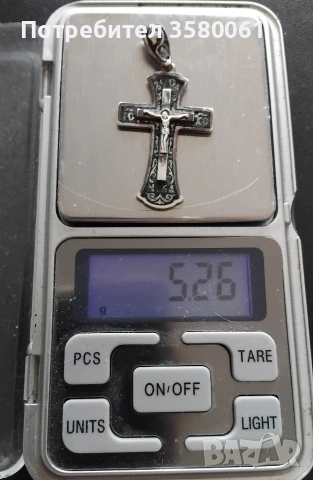 Стар сребърн крест , снимка 3 - Други ценни предмети - 53922119