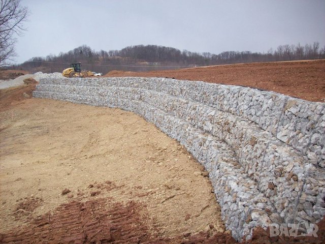 ГАБИОНИ за ПОДПОРНИ стени --за укрепване на наклони --за терасиране на терени…. ПРОИЗВЕЖДАМЕ, снимка 12 - Строителни материали - 42784873