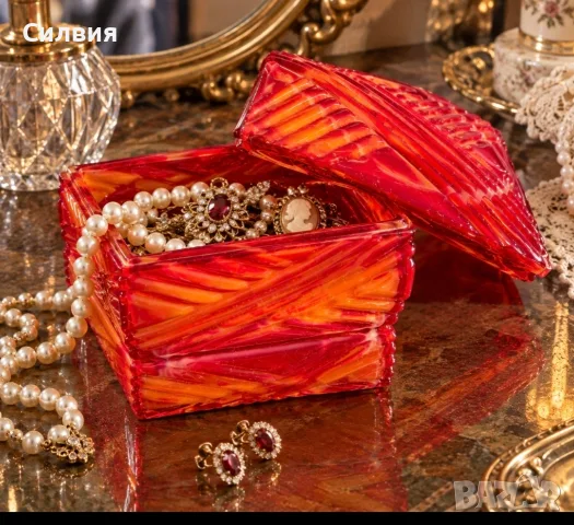 Арт деко Кутия Бохемия , снимка 9 - Антикварни и старинни предмети - 55984675
