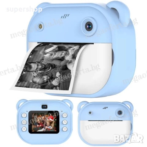 Детски Фотоапарат камера с незабавен печат и функции „Направи си сам“, снимка 2 - Други - 52447412