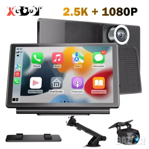 Мултимедия 7 с две камери 4K Carplay и Android Auto Q25, снимка 6 - Аксесоари и консумативи - 48508006