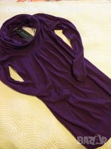 Дамска рокля / блузон Amisu S / M с ангорска вълна , снимка 3 - Рокли - 31251343