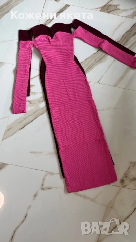 Страхотни рипс рокли от плетиво и голи рамена, снимка 8 - Рокли - 51738100