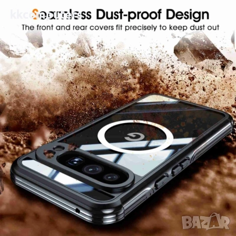 Google Pixel 9 Pro XL Силиконов Калъф Transparent IP54 Life Waterproof TPU и Протектор, снимка 5 - Калъфи, кейсове - 53097771