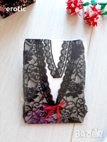Секси еротично черно бельо - код 1018, снимка 6 - Бельо - 32319642