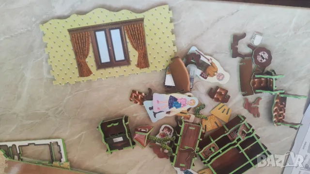 Пъзел Къща - дневна 3d пъзел, снимка 3 - Игри и пъзели - 48217404