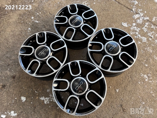 4 броя алуминиеви джанти за Fiat 500 15, снимка 6 - Гуми и джанти - 53131743