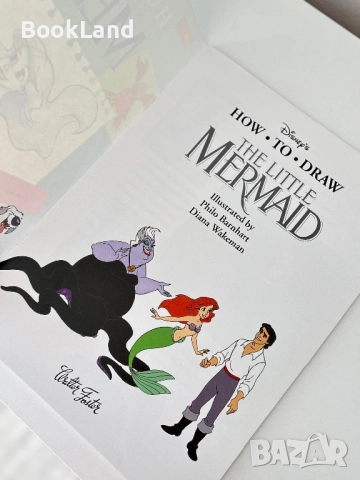 How to draw The little Mermaid| Disney| Как да нарисуваш Малката русалка, снимка 2 - Други - 51591284