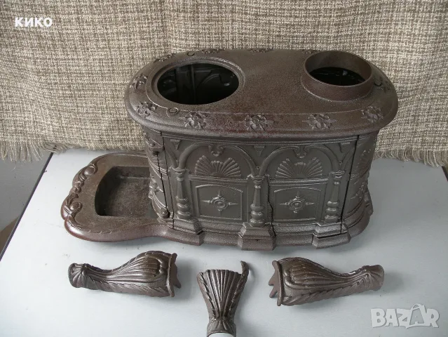 Стара чугунина печка., снимка 7 - Антикварни и старинни предмети - 56502296