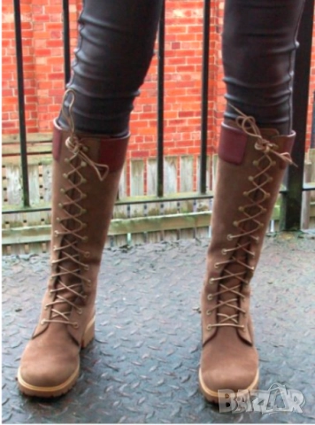 водоустойчиви Timberland Premium 14-инчови ботуши до под коляното номер 39 и 39,5, снимка 3 - Дамски ботуши - 52297902