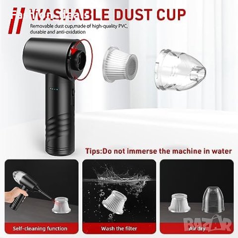 Нова 3 в 1 ръчна прахосмукачка за кола техника дом 3 степенна почистване , снимка 7 - Друга електроника - 42187625