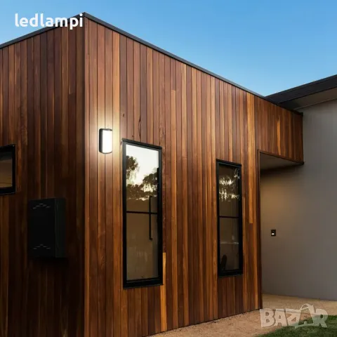 LED Стенен Осветител 12W 3в1 Черен IP65, снимка 7 - Лампи за стена - 50109685