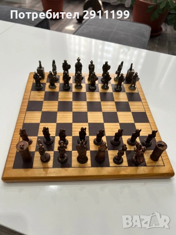 Метални фигури за шах , снимка 9 - Шах и табла - 53933064
