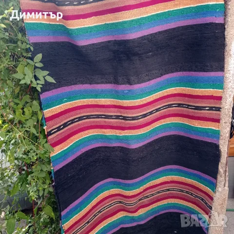 Ръчно тъкана памучна битова черга / пътека – 320 х 80 см 