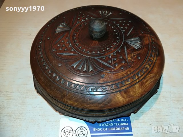 КРЪГЛА КУТИЯ С КАПАК-ВНОС ФРАНЦИЯ, снимка 4 - Антикварни и старинни предмети - 29496026