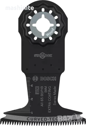 Нож PRO AII 65 BSPIB за многофункционален инструмент, 65 x 40 mm за дърво Bosch, снимка 1