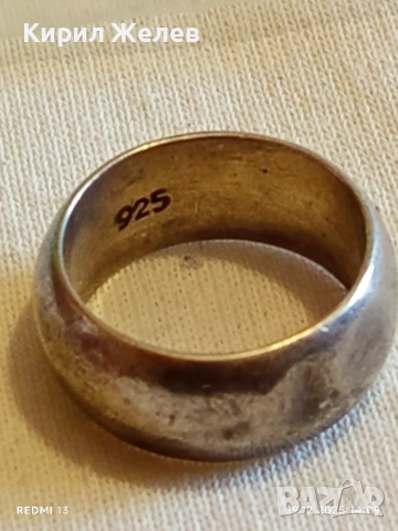 Масивна сребърна халка пръстен винтидж ретро бижу 43590, снимка 7 - Пръстени - 52847560