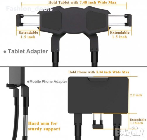 Нова Гъвкава стойка за телефон таблет Универсален дълъг държач за врата, снимка 6 - Селфи стикове, аксесоари - 38180374