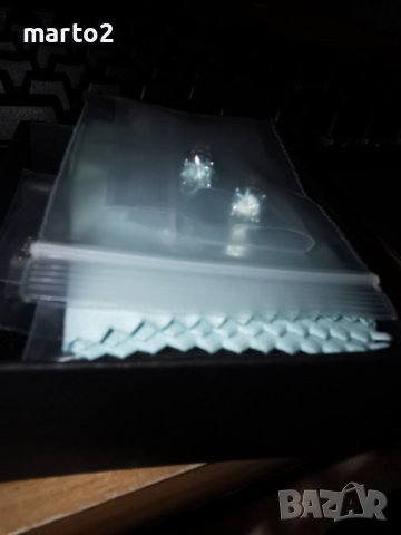 Сребърни Обеци S925 със синьо-зелени Мойсанити - по 1 карат на обеца, снимка 6 - Обеци - 37376472