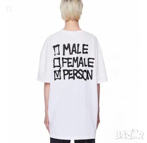 Тениска vetements oversize 