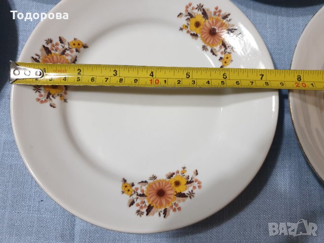 Порцеланови чинии- 9 броя- Дянко Стефанов, снимка 4 - Чинии - 35156193