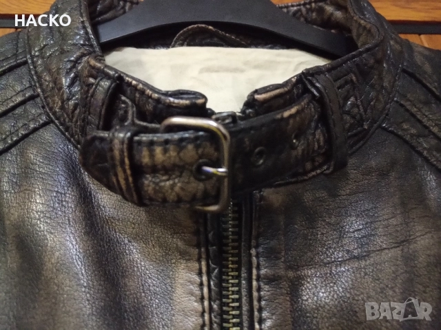 КОЖЕНО Якe Размер 4XL 100% Оригинално Внос от Англия, снимка 5 - Якета - 52001684