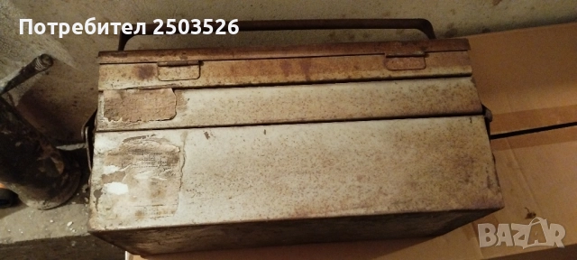 Стара метална кутия за инструменти, снимка 5 - Антикварни и старинни предмети - 52918752