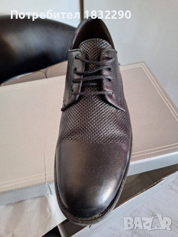 Мъжки официални обувки LAZARINI, снимка 2 - Официални обувки - 44449349