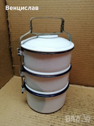 Соц Емайлирана Садинка. , снимка 2 - Антикварни и старинни предмети - 39354699