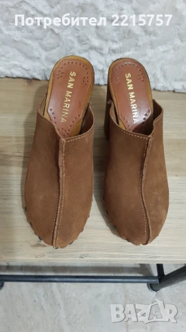 Обувки от естеств.велур и кожа. Италия., снимка 4 - Дамски обувки на ток - 50703107