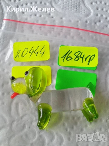 Фигурка на дакел от духано стъкло 20444, снимка 10 - Колекции - 52717640