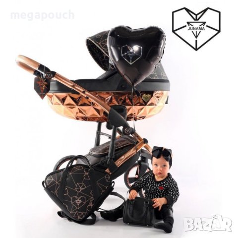 Бебешка количка Junama Heart 2в1, 3в1 НОВА, снимка 3 - Детски колички - 42081862