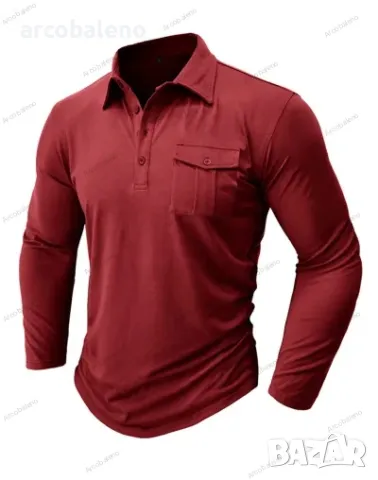 Мъжка тениска с дълги ръкави, 8цвята , снимка 8 - Тениски - 48415869