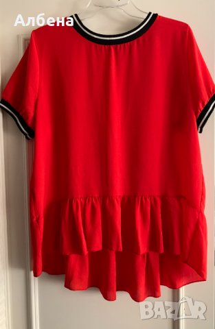 Червена блуза, снимка 1 - Тениски - 37226135