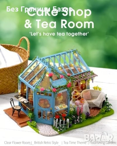 Нова DIY Мини куклена къща за сглобяване с мебели, светлини и музика, снимка 2 - Други - 51590540