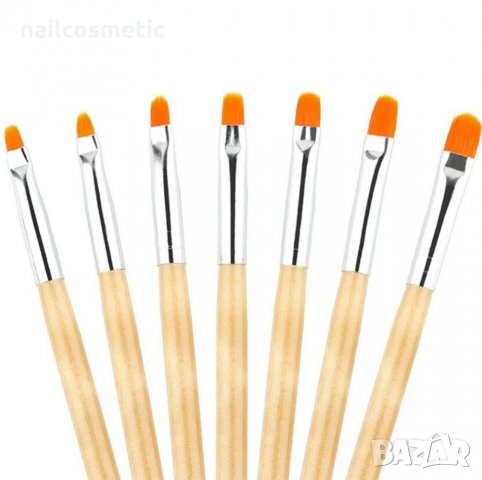 ЧЕТКИ ЗA РАБОТА С ПОЛИГЕЛ , ДЕКОРАЦИИ , ИЗГРАЖДАЩ ГЕЛ, снимка 2 - Продукти за маникюр - 35253719