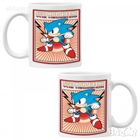 Чаша Sonic Retro 01,Керамична Чаша, Кафе Чай, Игра,Изненада,Подарък,Повод,Празник,Рожден Ден, снимка 6 - Чаши - 38481169
