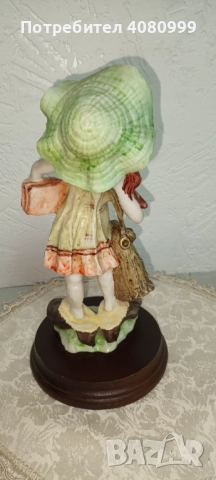 Фигурка клей, мисля, "Момиченце с книги" (ученичка?), снимка 7 - Колекции - 51968887