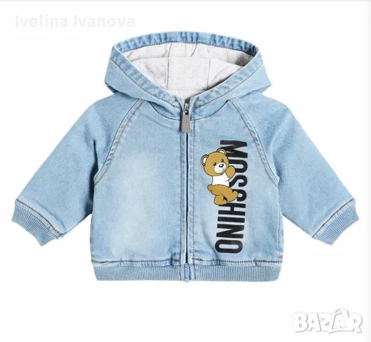 Оригинално дънково яке на марката Moschino Kids., снимка 2 - Бебешки якета и елеци - 55989717