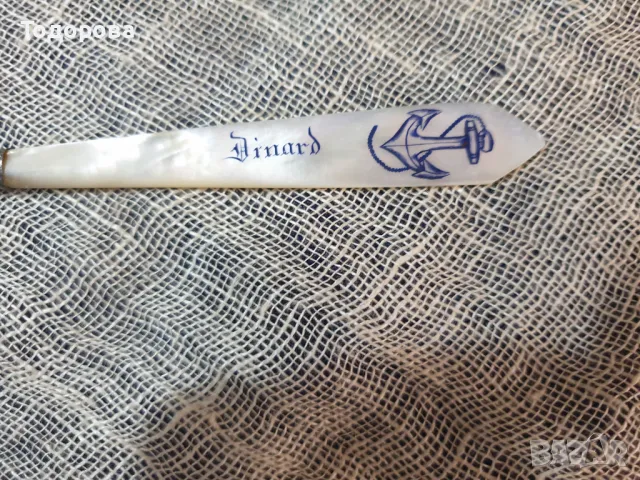 Старинна перодръжка със седефена дръжка, снимка 2 - Антикварни и старинни предмети - 47905414